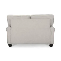 Bernietta Mid-Century Modern Minimal Loveseat Beige - Christopher Knight Home -Furniture Haven Sales GUEST 823f7e22 ebfb 4360 86d0 40604def1276