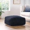 Square Stene Boho Handcrafted Tufted Fabric Pouf - Christopher Knight Home