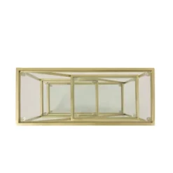 Kokesh Modern Glam Tempered Glass 3 Shelf Asymmetrical Bookcase Gold - Christopher Knight Home -Furniture Haven Sales GUEST 91617d1f b48c 4a5c 8204 aa965eb572df