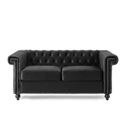 Brinkhaven Modern Glam Tufted Velvet Loveseat With Nailhead Trim - Christopher Knight Home 20 Brinkhaven Modern Glam Tufted Velvet Loveseat With Nailhead Trim - Christopher Knight Home -Furniture Haven Sales GUEST 931465da fe47 42fe 9be8 4ce9dca19648