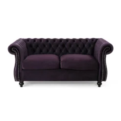 Somerville Traditional Chesterfield Loveseat - Christopher Knight Home -Furniture Haven Sales GUEST 93c9c78c 2b63 4867 ae1d 01e01e52906b
