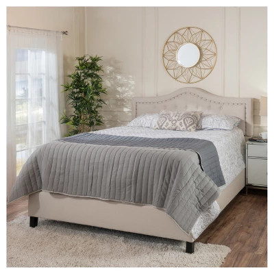 Queen Dante Upholstered Traditional Bed Frame - Christopher Knight Home 5 Queen Dante Upholstered Traditional Bed Frame - Christopher Knight Home - Image 3