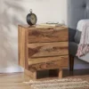 Terrell Handcrafted Boho Acacia Wood 3 Drawer Nightstand Dark Natural - Christopher Knight Home -Furniture Haven Sales GUEST a4554975 0e4f 4cbd bddd 32b9124f730e