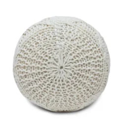 Morven Handmade Boho Fabric Pouf Cream - Christopher Knight Home 10 Morven Handmade Boho Fabric Pouf Cream - Christopher Knight Home -Furniture Haven Sales GUEST a83894a1 f04d 41db 90e8 65560cbcbfc6