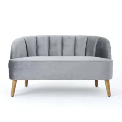 Amaia Modern New Velvet Settee - Christopher Knight Home -Furniture Haven Sales GUEST ada91457 9a9c 4c79 9997 0354f5890428