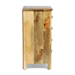 Sandia Handcrafted Boho 4 Drawer Mango Wood Nightstand Natural/White - Christopher Knight Home -Furniture Haven Sales GUEST b97a2f62 1bfa 463e a1fa 9e30c5b956a8