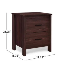 3pc Olimont Contemporary Dresser And Nightstand Set Walnut - Christopher Knight Home -Furniture Haven Sales GUEST bb0e23a6 1e36 4a3f a176 81e1c6fe7f3b 2