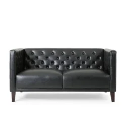 Rockney Contemporary Upholstered Tufted Loveseat - Christopher Knight Home -Furniture Haven Sales GUEST c2b4c830 cac9 47c5 ba35 a762f180a95f