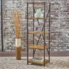 Roney 17" Bookcase With Rustic Metal Finished Iron Accents - Natural - Christopher Knight Home -Furniture Haven Sales GUEST c3366615 ea8d 4f74 96bb e465f7f54184