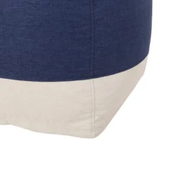 Tattnall Contemporary Two-Tone Fabric Cube Pouf - Christopher Knight Home -Furniture Haven Sales GUEST ca034eba a9ee 440f b188 b39a04b2b5ba