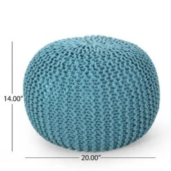 Nahunta Modern Knitted Cotton Round Pouf - Christopher Knight Home 21 Nahunta Modern Knitted Cotton Round Pouf - Christopher Knight Home -Furniture Haven Sales GUEST ce07dbec a2cf 4215 8136 aa3c6ee5dd7c
