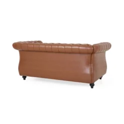 Silverdale Traditional Chesterfield Loveseat Cognac Brown/Dark Brown - Christopher Knight Home 11 Silverdale Traditional Chesterfield Loveseat Cognac Brown/Dark Brown - Christopher Knight Home -Furniture Haven Sales GUEST cedc8e00 04b1 4570 ad50 6862f77653c1