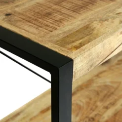 Brinkley Modern Industrial Handcrafted 3 Shelf Mango Wood Shelving Unit Natural/Black - Christopher Knight Home -Furniture Haven Sales GUEST d054a5d9 7566 402a 8f70 4510af4ad0ed