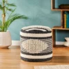 Lucknow Boho Handcrafted Fabric Cylinder Pouf - Christopher Knight Home -Furniture Haven Sales GUEST d21cbc75 f2fa 42a7 9f0c 57487835db38