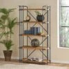 Yorktown 66.75" 5-Shelf Industrial Bookcase Brown - Christopher Knight Home -Furniture Haven Sales GUEST d7bc22a0 bbab 4bcf 8140 0e5630df0135