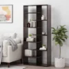 71" Sparks Modern Geometric High Shelf Bookcase Dark Gray - Christopher Knight Home -Furniture Haven Sales GUEST d7be0bfc f37c 47fa b5b9 70e3605b6114