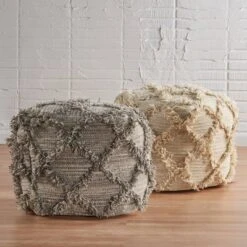 Jucar Handcrafted Boho Fabric Cube Pouf - Christopher Knight Home -Furniture Haven Sales GUEST d7da15f5 ad84 48b1 8675 14ba4ac80c2e