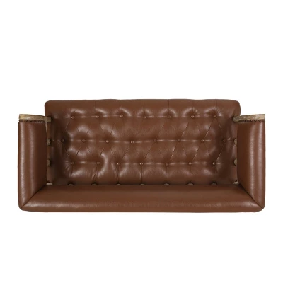 Loyning Traditional Upholstered Tufted Loveseat - Christopher Knight Home 6 Loyning Traditional Upholstered Tufted Loveseat - Christopher Knight Home - Image 4