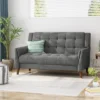 Candace Mid Century Modern Loveseat Dark Gray - Christopher Knight Home -Furniture Haven Sales GUEST e47d0482 7d92 4a52 94af 699cac528b6e
