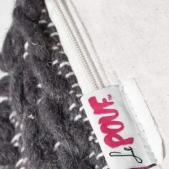 Fossa Boho Handcrafted Fabric Cube Pouf Charcoal - Christopher Knight Home -Furniture Haven Sales GUEST ea302d4e 8b3f 4d53 a81b 1a1585d243d3