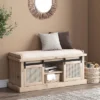 Niemi Rustic Storage Bench With Cushion Beige/ Natural/Black - Christopher Knight Home -Furniture Haven Sales GUEST f9f5d199 832e 4751 a120 933732d689ed